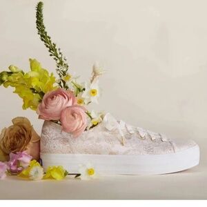 Keds x Rifle Paper Co. Triple Kick Colette Jacquard Ivory NWT - sz. 8.5